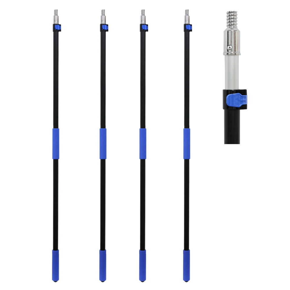 新款外锁2节2.4m/3m/3.6m铝合金伸缩杆 MLD-009